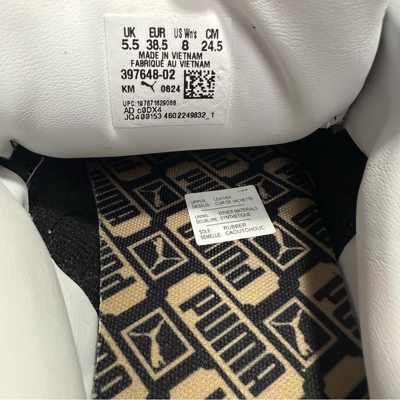 New Puma Women's Suede XL Black White Casual Sneakers Size 8 - Picture 12 of 15